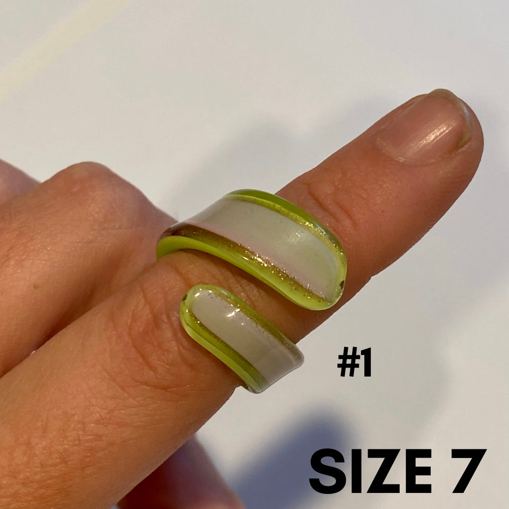 Murano Glass Wrap Ring