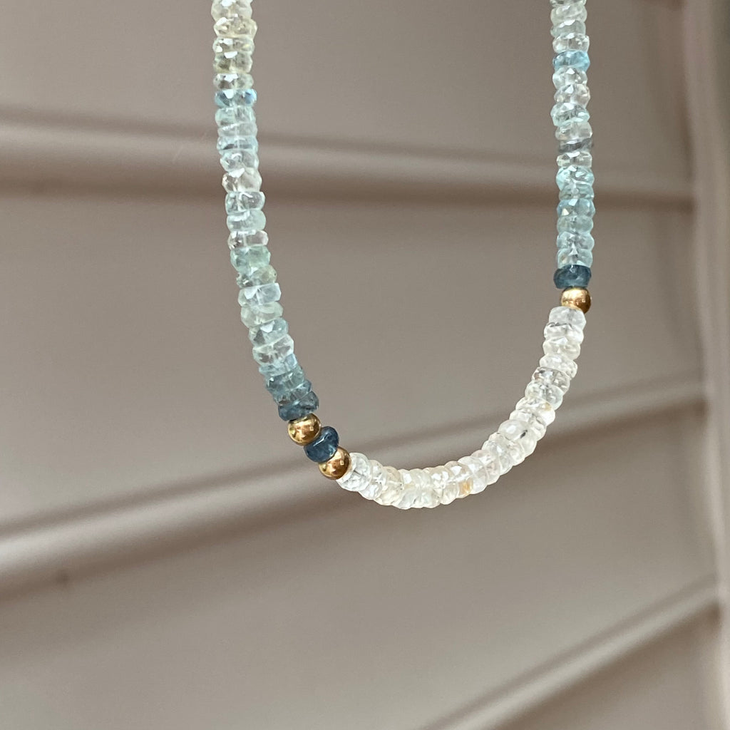 Multi Aquamarine Necklace