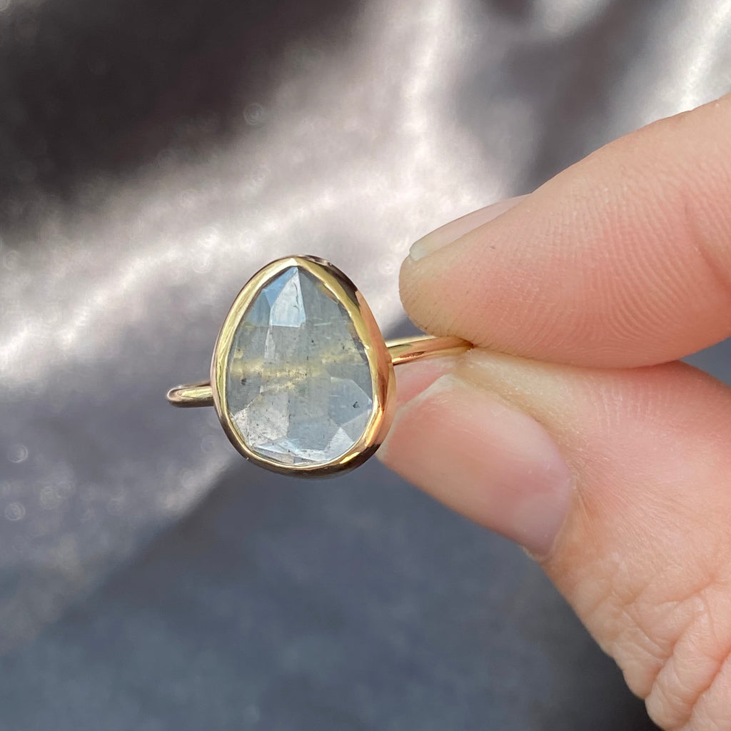 Moss Aquamarine Ring | Made to Order